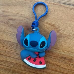 Disney Stitch Series 4 Bag Clip Keychain - Stitch Holding Watermelon Slice